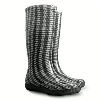 Demar HAWAI LADY Pepita Black Waterproof Boots Stylish PVC Wellies